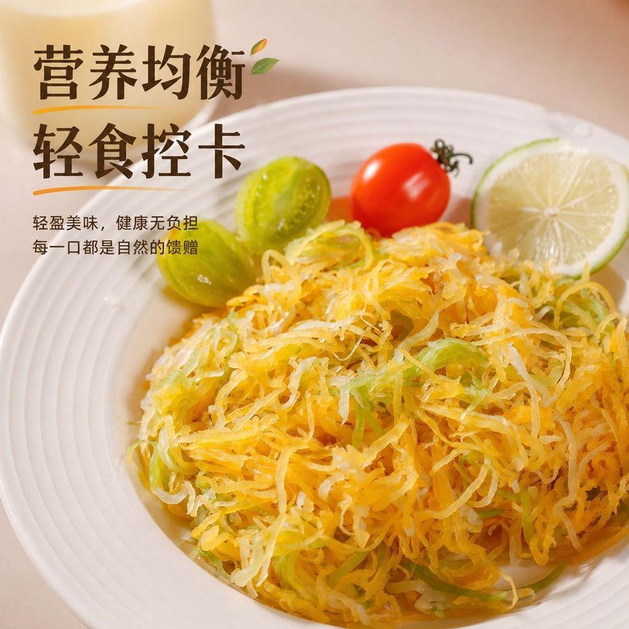 金瓜丝炒虾仁